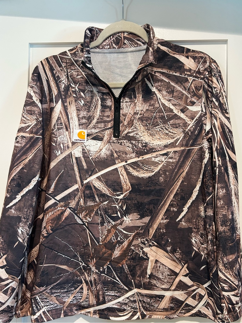 Carhartt Men's Camo Quarter-Zip Pullover